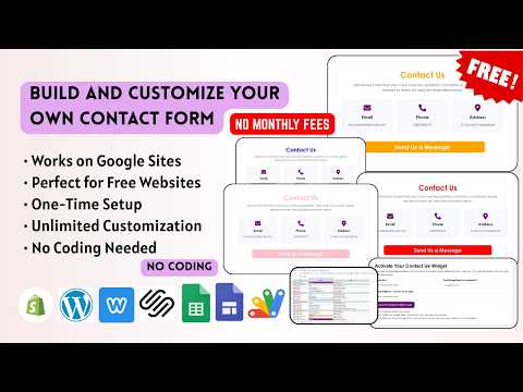 Build & Customize a Contact Form for Google Sites (No Coding, No Monthly Fees)