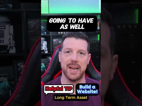 Your Website is a Long Term Asset, build one now! #buildawebsite #startinganonlinebusiness