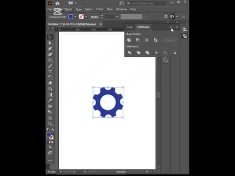 How to make settings Icon in Adobe illustrator?#graphicsdesign #design #illustratoreffects #art