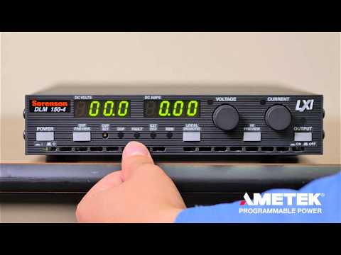 Sorensen DLM600 DC Power Supply Product Demo