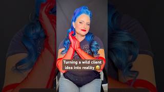 Unusual client requests - my favorite challenge☺️ #boldbeauty #makeuptutorial #shorts