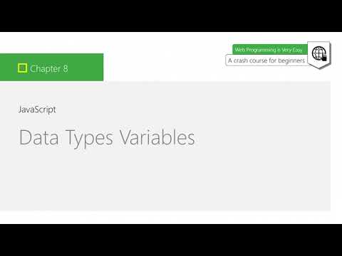 JavaScript Data Types Variables - JavaScript Basics for Beginners