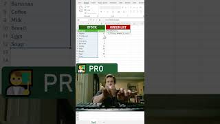 📊 Instantly find low stock items in Excel! #excel  #spreadsheet  #excelforbeginners