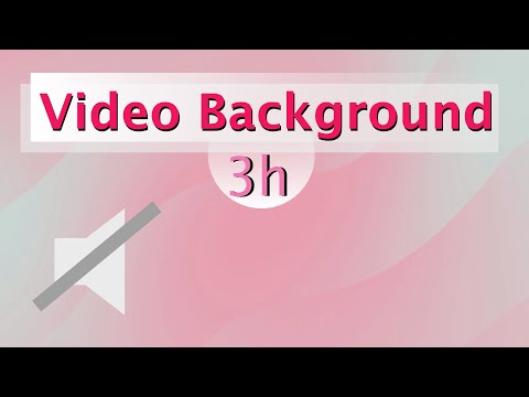 [Video Background] - abstract colored waves pink (No Audio) - 3h of Relaxing abstract Background