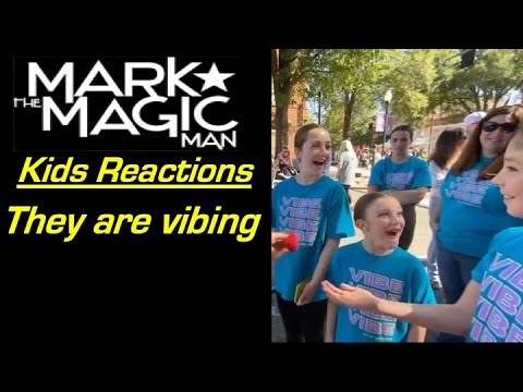 They are vibing - Kids Reactions Mark the Magic Man