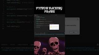 Python Hacking Prank 😅😎 #shorts #python