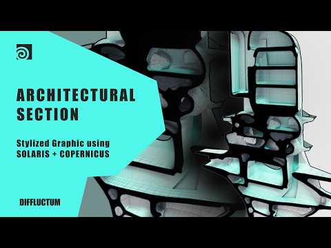 Stylized Architectural Section in Houdini | Copernicus Workflow