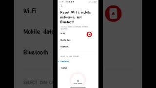 Mobile network problem solve  || #shorts #networkproblemsolve #networkreste #allandroid