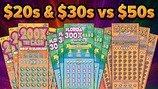$500 Scratch Off Challenge! $20 & $30 Tickets VS. $50 Tickets!