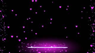 B06 Pink heart black Screen Templet Effect | Flying heart rain black Screen Templets