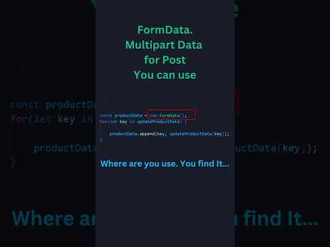 Multipart Data Post in React #shortvideo #coding #reactfrontend #coder  #javascript #short