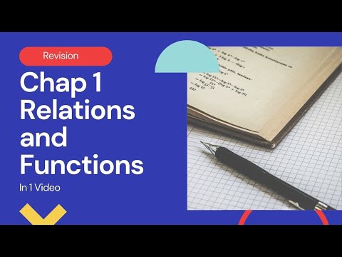 Class 12 Maths NCERT Relations and Functions In 1 shot || Complete revision in just 30 min