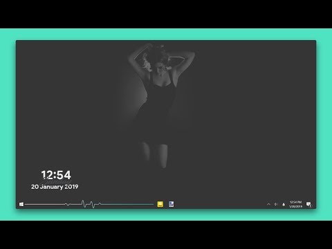 Modern Windows 10 Rainmeter Theme
