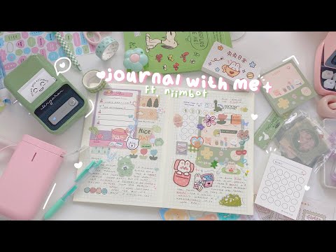 journal with me : midori a5 ft. niimbot 🍵🧸