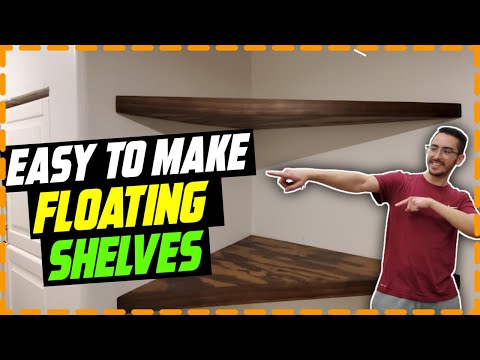 Floating Corner Shelves [ How To ]
