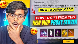 How To Download & Gift From New V-VIP Proxy Server In Free Fire 💯😱🔥 | Free Fire Proxy Server