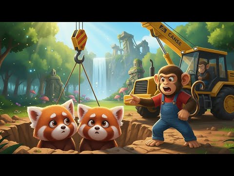 🐒 Monkey Funny Fixes Tractor and Plows Beet Field - Farm Work | MonKey Cartoon