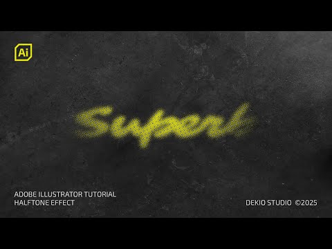 Easy Way to Create Editable Halftone Text Effect in #Adobe #Illustrator