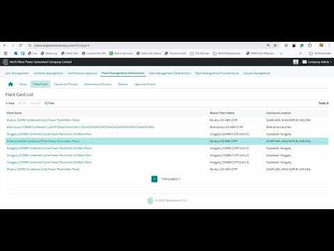 1  Plant Management Module General Overview - Generation