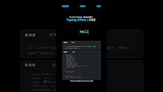 ✨ CSS Text Effects | typewriter | Stunning Styles for Your Website | MZCode01 🚀 #shorts #css #text