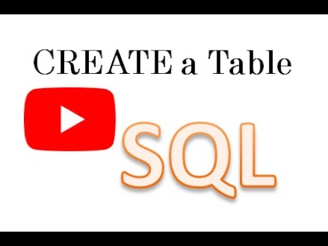How to Create a Table in SQL Server Management Studio