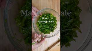 How to Massage Kale (This will make it less bitter!) #cooking #healthyeating #healthyfood