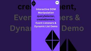 🧠 Master DOM Manipulation in 60 Seconds! ⚡ (HTML, CSS, JavaScript) 🛠️🎯 #shorts