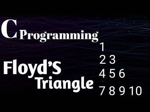 inverted full pyramid of * in turbo c|| floyd's triangle in turbo c||