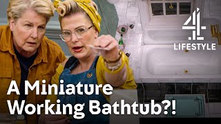 Building A Mini Art Deco Bathroom | The Great Big Tiny Design Challenge | Channel 4