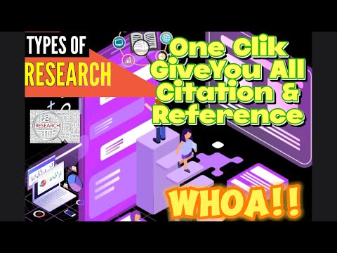 CITATION and REFERENCE in Reseach Paper. How to add citations and references
