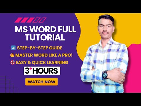 📌MS Word Full Tutorial | Complete Microsoft Word Course (Beginners to Advanced) | @Raghavxlprime2.0