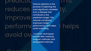 AI Q&A  26 : What is Feature Selection in AI? #ai #artificialintelligence #techiesplusacademy