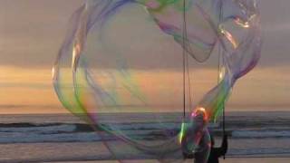 Super giant bubbles at the beach