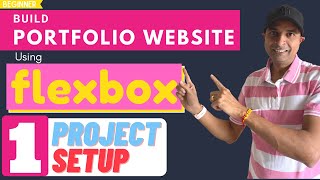 01 - Basic setup | Responsive portfolio website html css flexbox