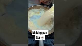 Making pan tea new way 😀 restaurant style tea #making #tea #chefwire