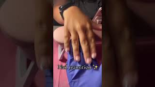 Nail transition with bestieeee ✨ #shorts #acrylicnails #nails #beginnernailtech #nailtransition