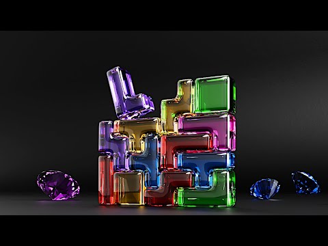 Satisfying Soft-Body Jelly Tetris Animation