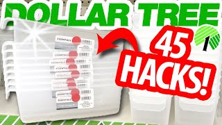 😲*GENIUS* Dollar Tree Organization HACKS!  45 AMAZING DIYS! WORTHY finds to GRAB NOW!