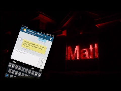 Christmas Light Show Matrix with Text Messaging