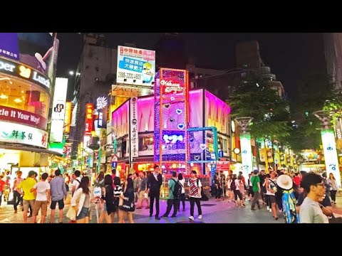 Ximen Night Market Taipe Taiwan
