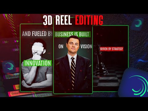 Viral 3D Reels Editing In Mobile Like After Effects | Alight Motion Tutorial (Part 5)