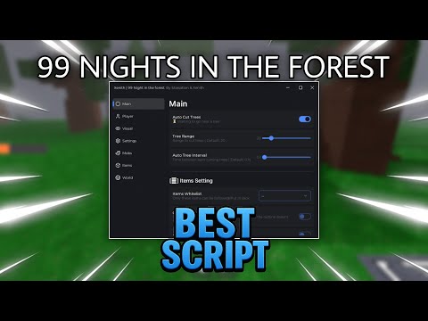 99 Nights in the Forest Script – Bring All Items, Auto Diamonds, Cut Tree & Kill Aura (PASTEBIN)