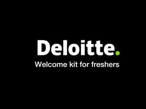Deloitte welcome kit for freshers