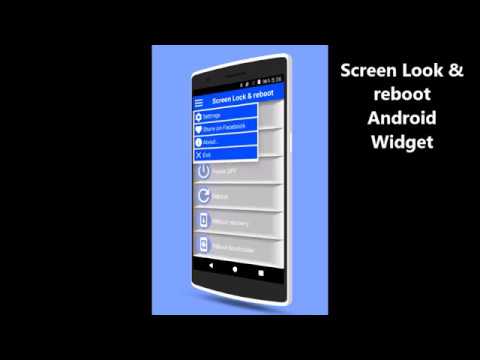 Screen lock and reboot Android app