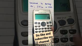 Decimal to Binary conversion by calculator. Make conversions easy for you by using this simple trick