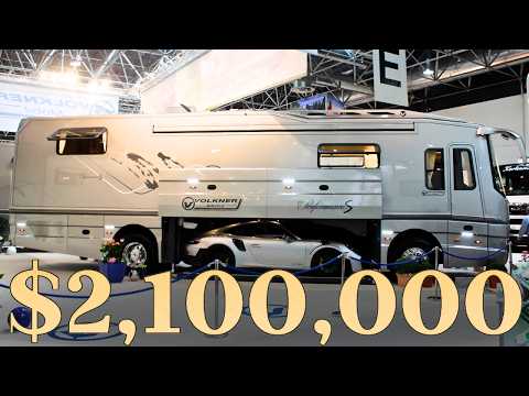 Luxury Coach with HIDDEN Supercar Garage FULL TOUR