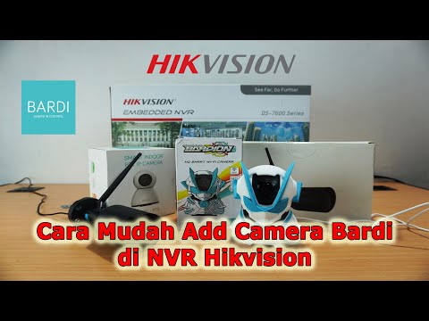 Cara Mudah Menghubungkan IPCamera Bardi Ke NVR Hikvision | IPCamera nya bisa di lihat di TV !