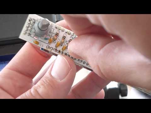 first PCB of the grains powered up