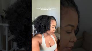 Easy Rubberband Hairstyle On Natural Hair! Protective Style 😍#rubberbandhairstyle #protectivestyles