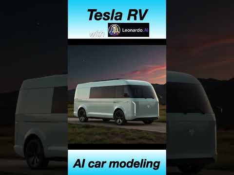 Experience The Ultimate In Travel With A Tesla Rv #vanlife #ai  #tesla #leonardoai #campingcar